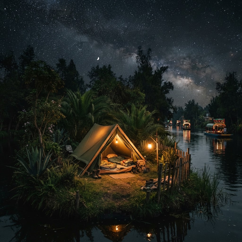 Fotografía de la experiencia: Acampado en chinampa