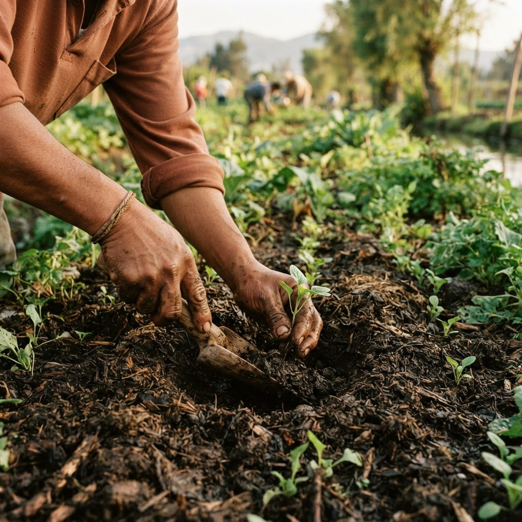 Fotografía de la experiencia: Tequio agroecológico